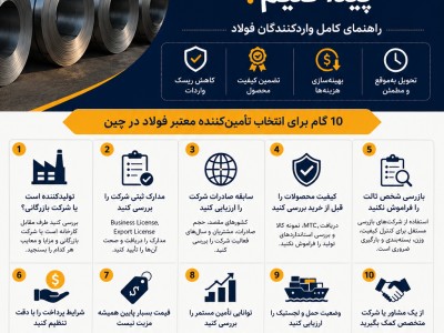 چگونه یک تأمین‌کننده معتبر فولاد در چین پیدا کنیم؟ راهنمای کامل واردکنندگان ایرانی
