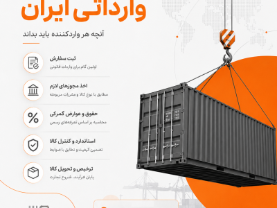 قوانین واردات کالا به ایران | شرایط، مجوزها و مراحل واردات 1405