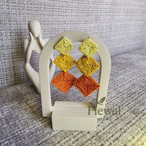 گوشواره حصیری پینترسی رنگی