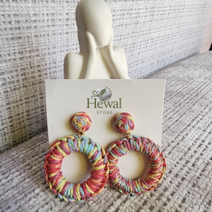 گوشواره میخی حصیری