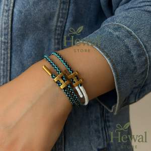 دستبند بافت کنفی هرمس