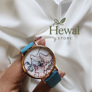 ساعت مچی عقربه ای  Mini World مدل نقشه جهان (کره زمین)