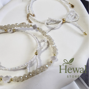 گردنبند مرواریدی سفید