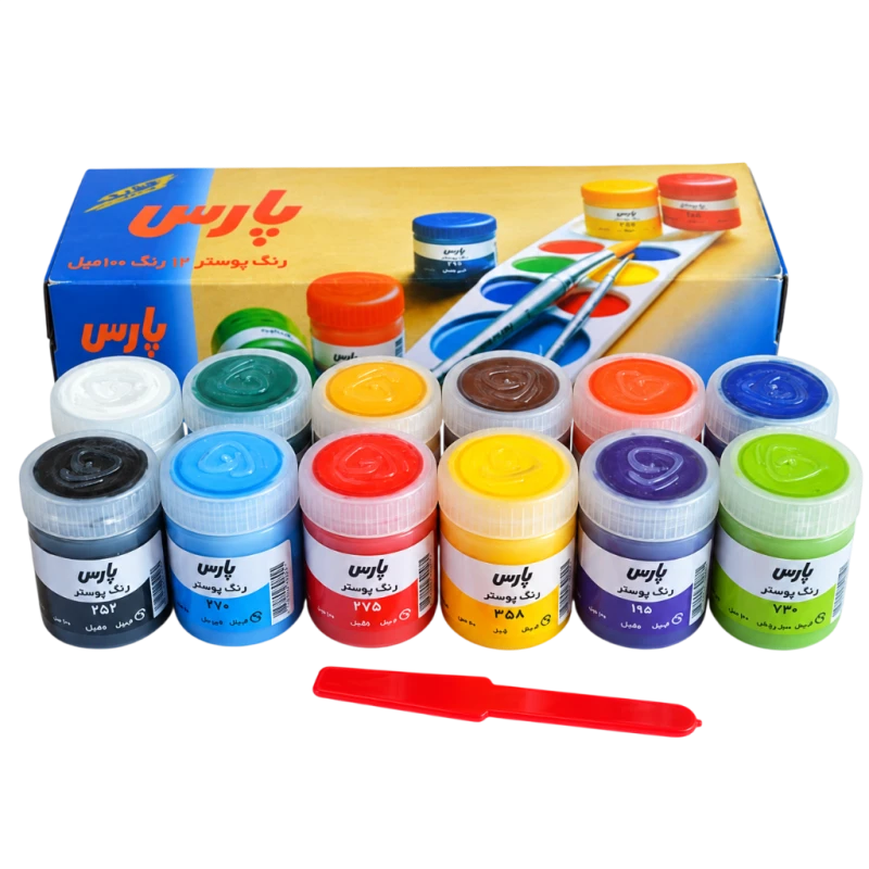 گواش 12 رنگ پارس