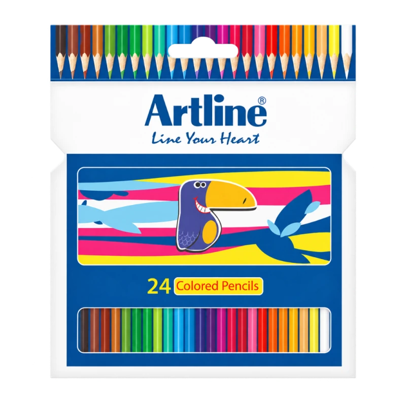 مدادرنگی 24 رنگ جعبه مقوایی Artline