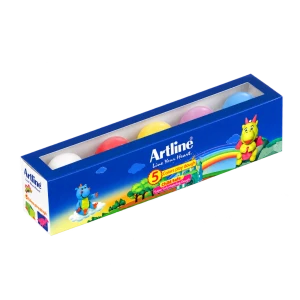 خمیر بازی ویژه 20 گرمی 5 رنگ ظرف تخم مرغی 801E5