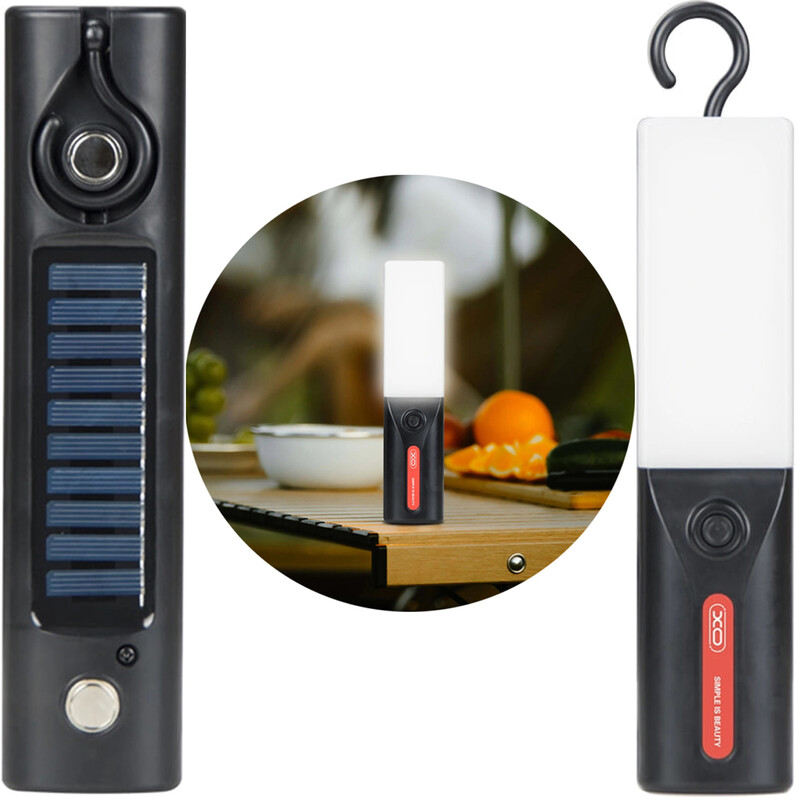 چراغ شارژی کمپینگ ایکس او XO YH18 مغناطیسی خورشیدی