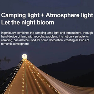 خرید چراغ کمپینگ ریسه‌‌ای شارژی  ضدآب شیائومی