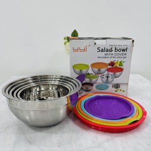 ست پنج عددی کاسه بدنه استیل