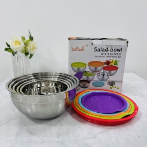 ست پنج عددی کاسه بدنه استیل