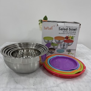 ست پنج عددی کاسه بدنه استیل