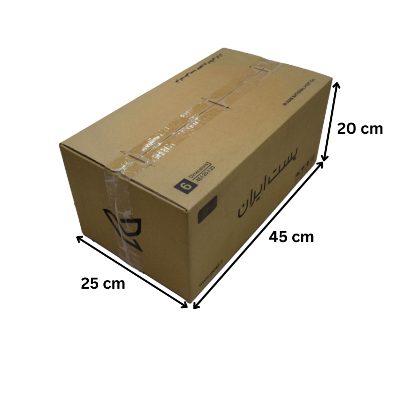 کارتن پستی سایز 6  پنج لایه