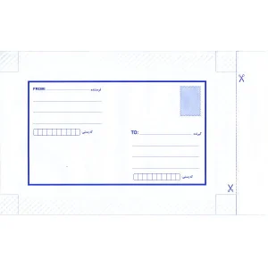 پاکت پستی متالایز ۱۲۰ طرح آدرس دار