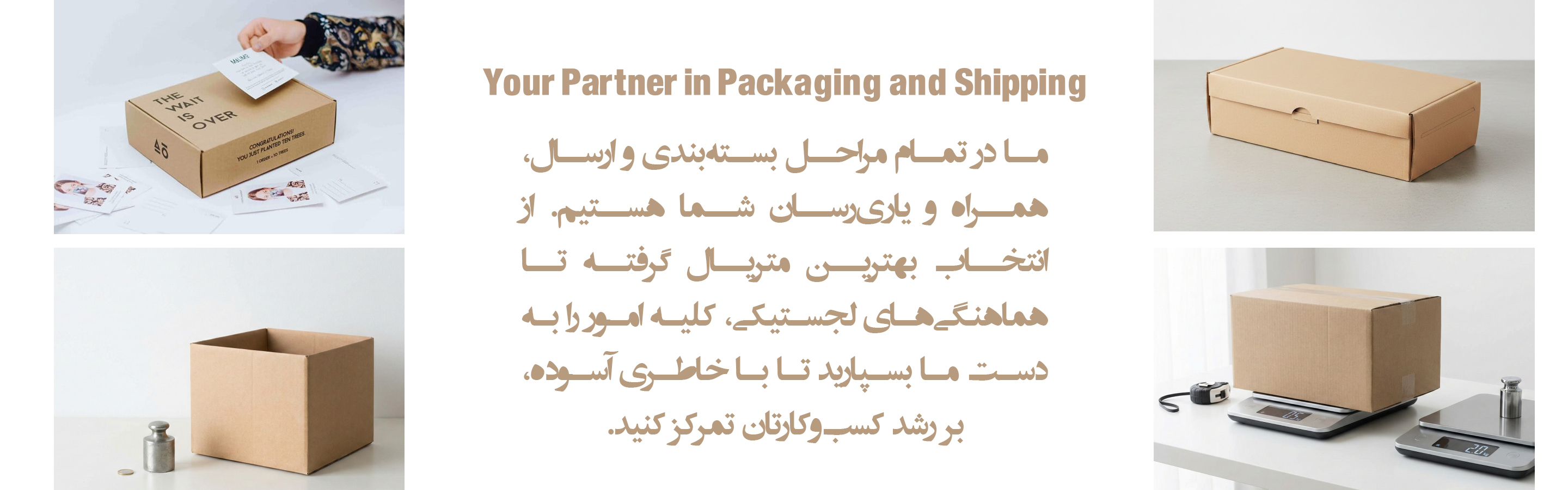 کمک به بسته بندی و ارسال