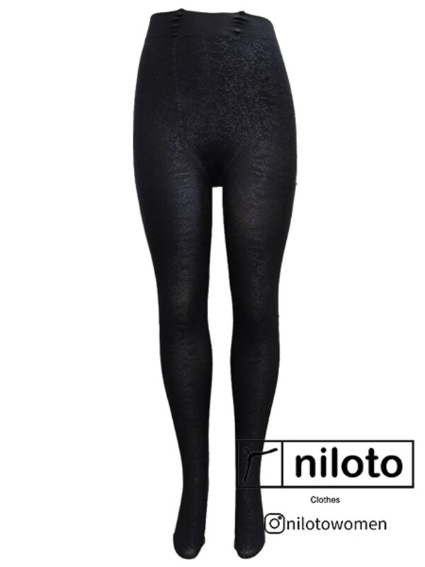 جوراب شلواری طرح برجسته سنتی (09611)