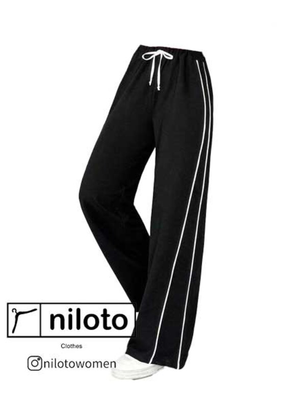 شلوار بگ بغل نوار (12501)