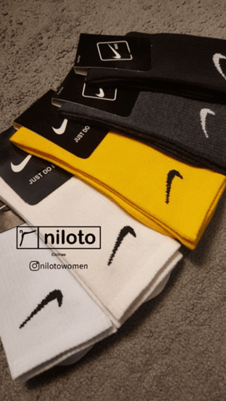 جوراب ساق بلند طرح نایک کد دو (101302)