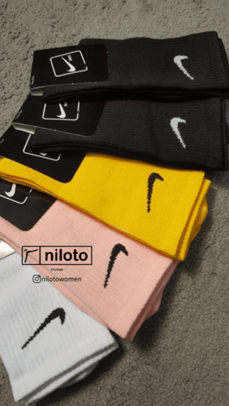 جوراب ساق بلند طرح نایک کد یک (101301)