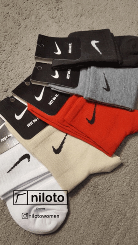 جوراب نیم ساق طرح نایک کد یک (101201)