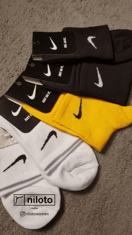 جوراب نیم ساق طرح نایک کد دو (101202)