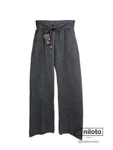 شلوار نیم بگ بافت پاچه توری (16005)