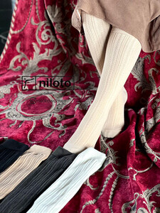 جوراب بافت گندمی زیر زانو (10902)