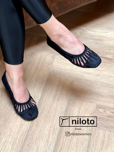 پاپوش جلو بسته نگین دار (7106)