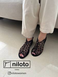 پاپوش نیلوفر پشت زیپدار (7101)