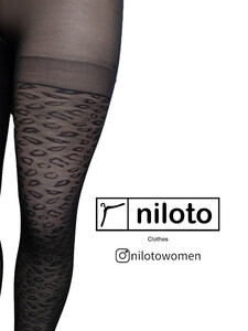 جوراب شلواری نازک طرح پلنگی (1)