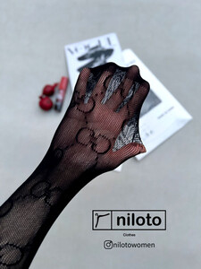 جوراب شلواری توری طرحدار (09201)