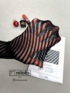 جوراب شلواری توری فاق باز (09805)