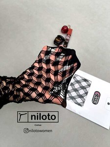 جوراب شلواری توری فاق باز (1)