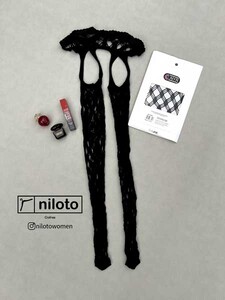 جوراب شلواری توری فاق باز (2)