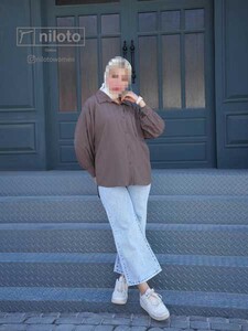 شومیز مانتویی سه خط (2907)