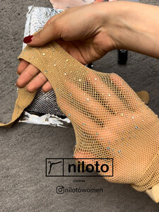 جوراب شلواری  زنبوری نگین دار (092099)