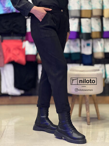 شلوار مام فیت سوییت مشکی (160300)