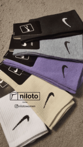 جوراب ساق بلند طرح نایک کد پنج (101305)