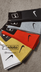 جوراب ساق بلند طرح نایک کد چهار (101304)