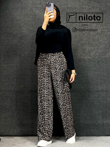 شلوار بگ پلنگی کد (12002)