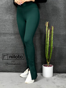 لگ‌ کبریتی جلو چاک دار سبز تیره(01532)