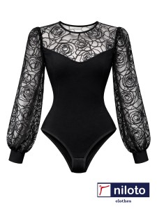 بادی گیپور مجلسی طرح گل رز (18452)