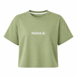 کراپ آستین کوتاه طرح Reebok