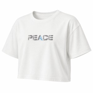 کراپ آستین کوتاه طرح Peace