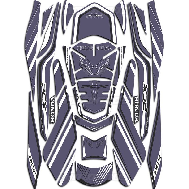 پد ژله ای کامل بدنه موتور HONDA PCX 160 رنگ navi blue