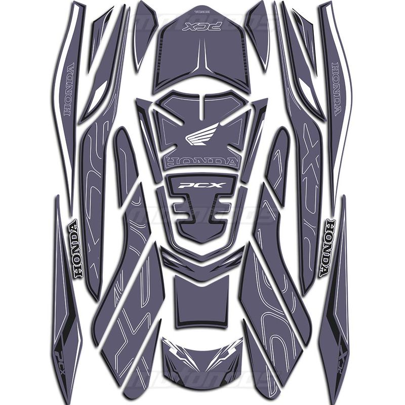 پد ژله ای کامل بدنه موتور HONDA PCX 160 رنگ navi blue