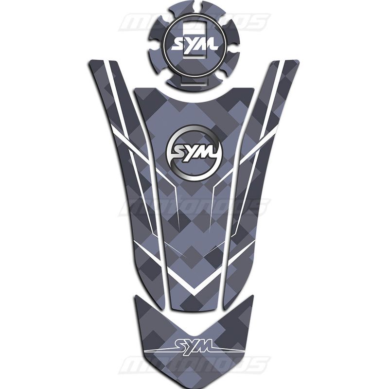 پد باک ژله‌ای موتور  SYM GALAXY NA 180 کربن سفید