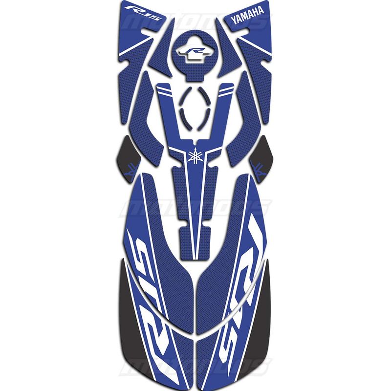 پد ژله‌ای کامل بدنه موتور یاماها YAMAHA R15  آبی