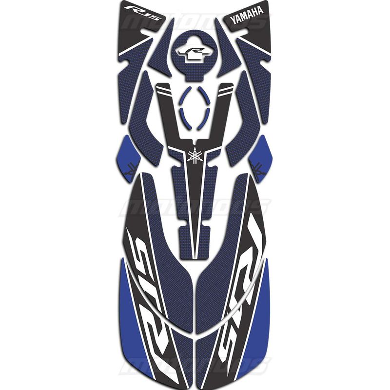 پد ژله‌ای کامل بدنه موتور یاماها YAMAHA R15  آبی مشکی