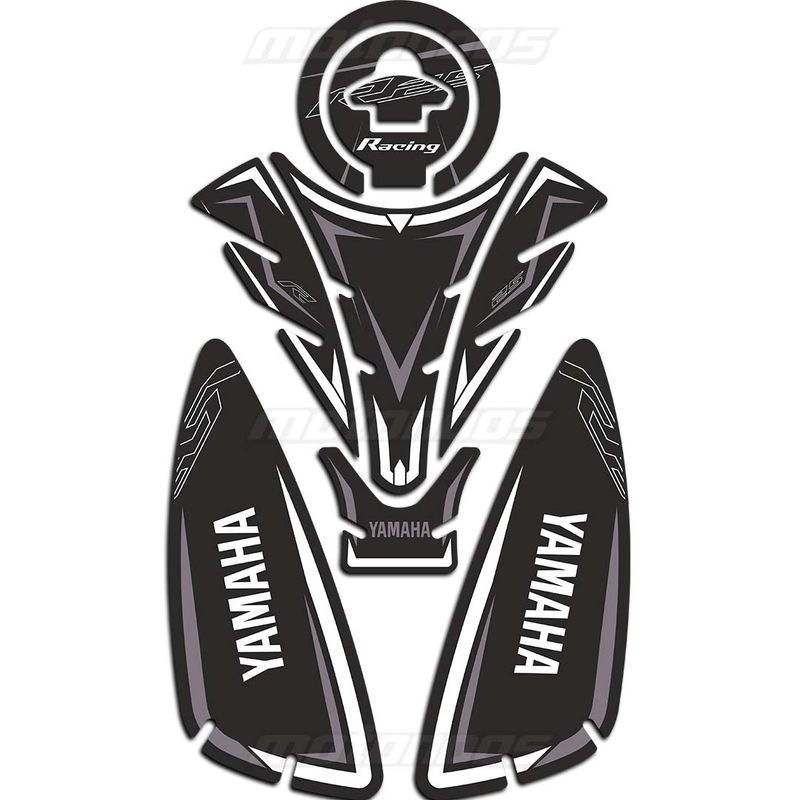 پد ژله‌ای باک موتور یاماها YAMAHA R25 مشکی سفید