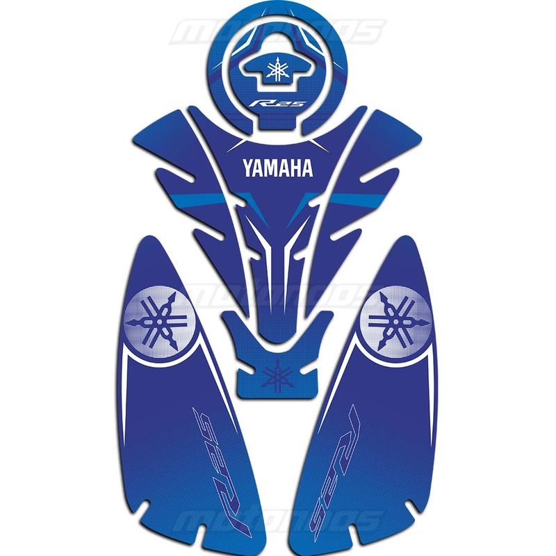 پد ژله‌ای باک موتور یاماها YAMAHA R25 آبی